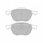 BBP1864 BORG & BECK - Гальмівні колодки до дисків 