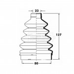 BCB6099 BORG & BECK - Пильовик привідного вала к-т 