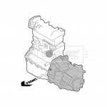 BEM4103 BORG & BECK - Опора  двигуна 