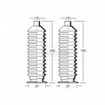 BSG3206 BORG & BECK - Пильовик кермової рейки к-т 