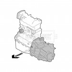 BEM4110 BORG & BECK - Опора  двигуна 