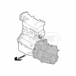 BEM3841 BORG & BECK - Опора  двигуна 