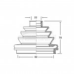 BCB2110 BORG & BECK - Пильовик привідного вала к-т 