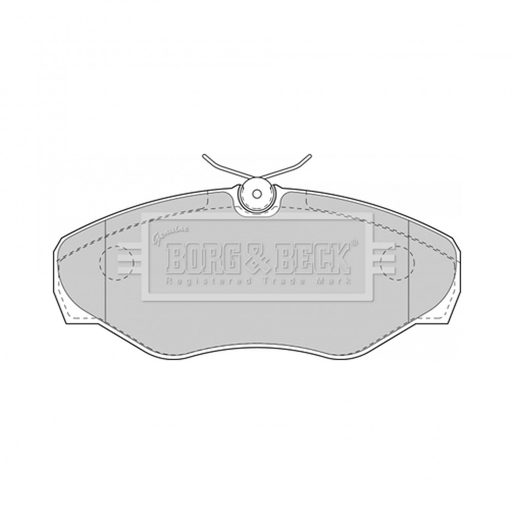 BBP1812 BORG & BECK - Гальмівні колодки до дисків