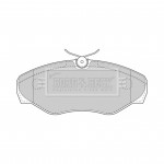 BBP1812 BORG & BECK - Гальмівні колодки до дисків 