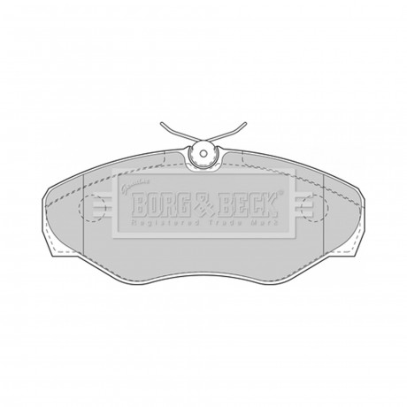 BBP1812 BORG & BECK - Гальмівні колодки до дисків