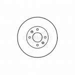 BBD4818 BORG & BECK - Диск гальмівний (2 шт) 