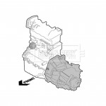 BEM4117 BORG & BECK - Опора  двигуна 