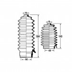 BSG3309 BORG & BECK - Пильовик кермової тяги к-т 