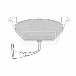 BBP1617 BORG & BECK - Гальмівні колодки до дисків 