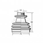 BCB2151 BORG & BECK - Пильовик привідного вала к-т 