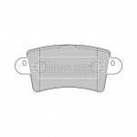 BBP1773 BORG & BECK - Гальмівні колодки до дисків 