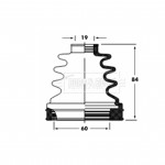 BCB2800 BORG & BECK - Пильовик привідного вала к-т 