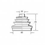BCB2006 BORG & BECK - Пильовик привідного вала к-т 
