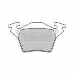 BBP1670 BORG & BECK - Гальмівні колодки до дисків 