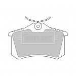 BBP1512 BORG & BECK - Гальмівні колодки до дисків 