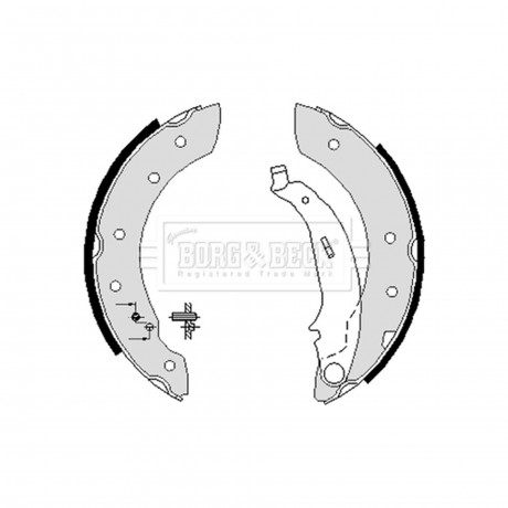 BBS6233 BORG & BECK - Гальмівні колодки до барабанів