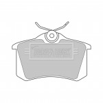 BBP1542 BORG & BECK - Гальмівні колодки до дисків 