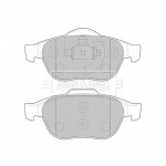 BBP1731 BORG & BECK - Гальмівні колодки до дисків 