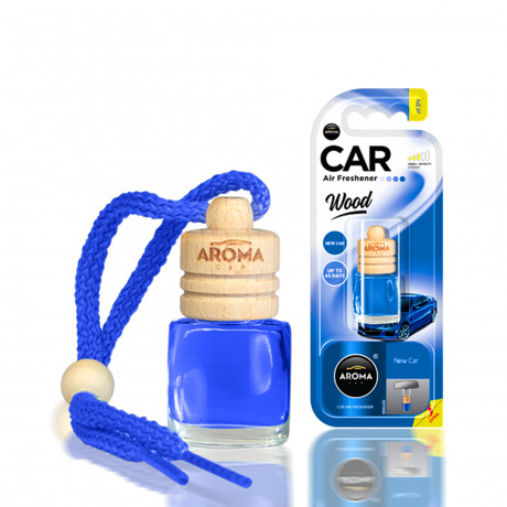 AROMA  Ароматизатор Aroma Car Wood 6ml - NEW CAR (24шт.)