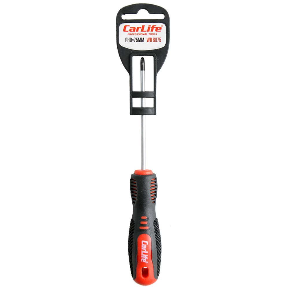 CARLIFE  Викрутка Carlife хрестова PH0x75mm, Cr-V 6150