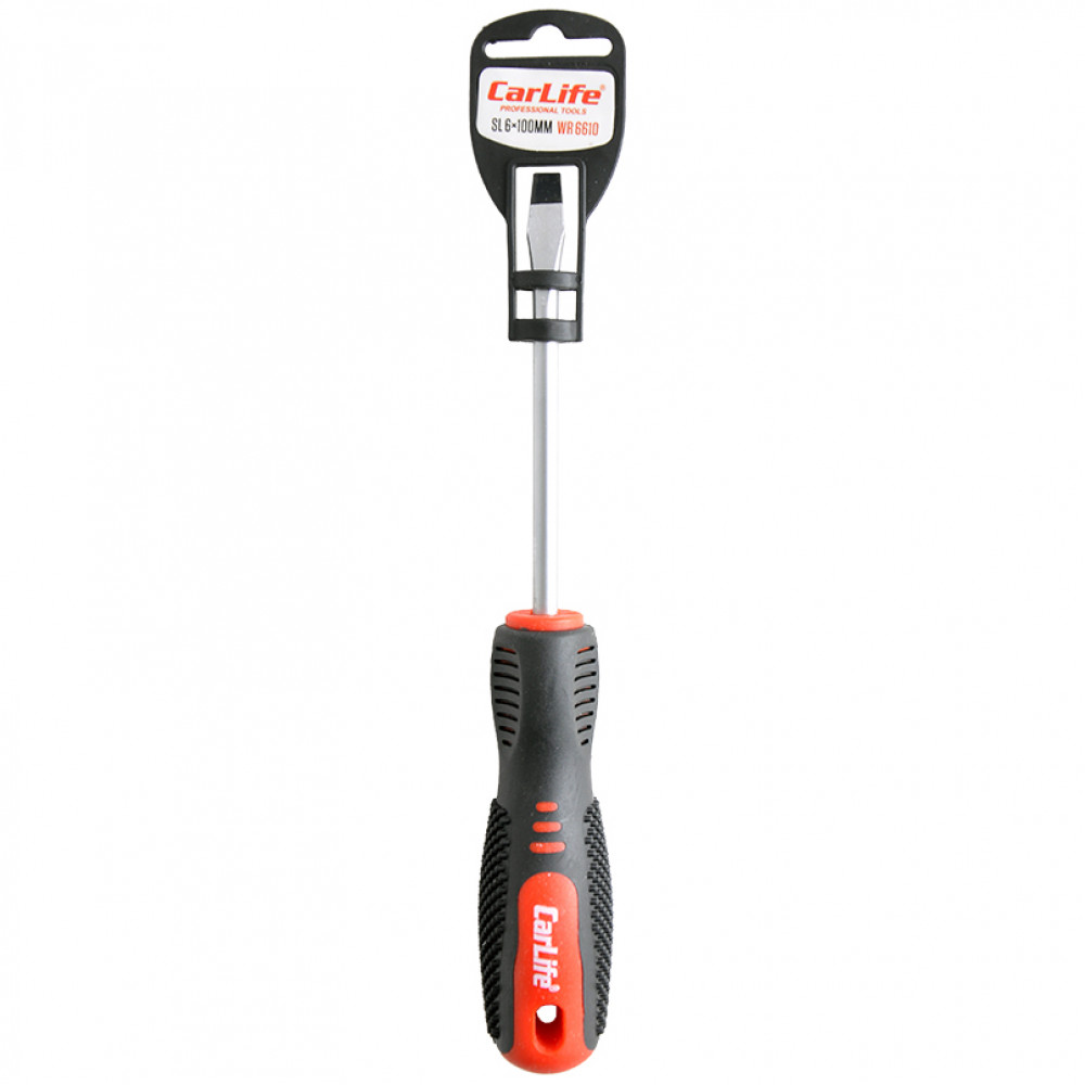 CARLIFE  Викрутка Carlife шліцева SL6x100mm, Cr-V 6150