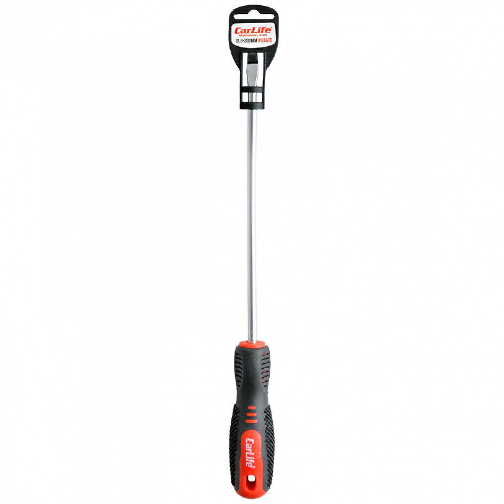 CARLIFE  Викрутка Carlife шліцева SL6x200mm, Cr-V 6150