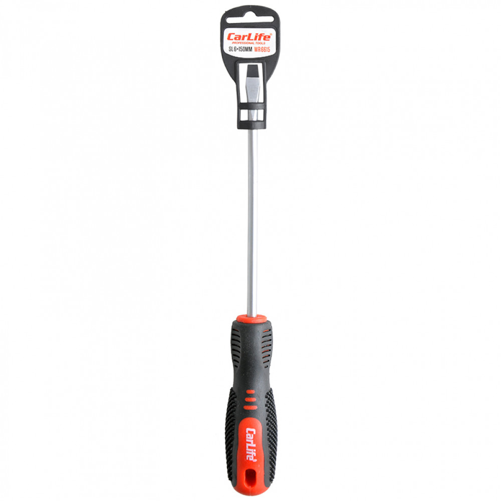 CARLIFE  Викрутка Carlife шліцева SL6x150mm, Cr-V 6150
