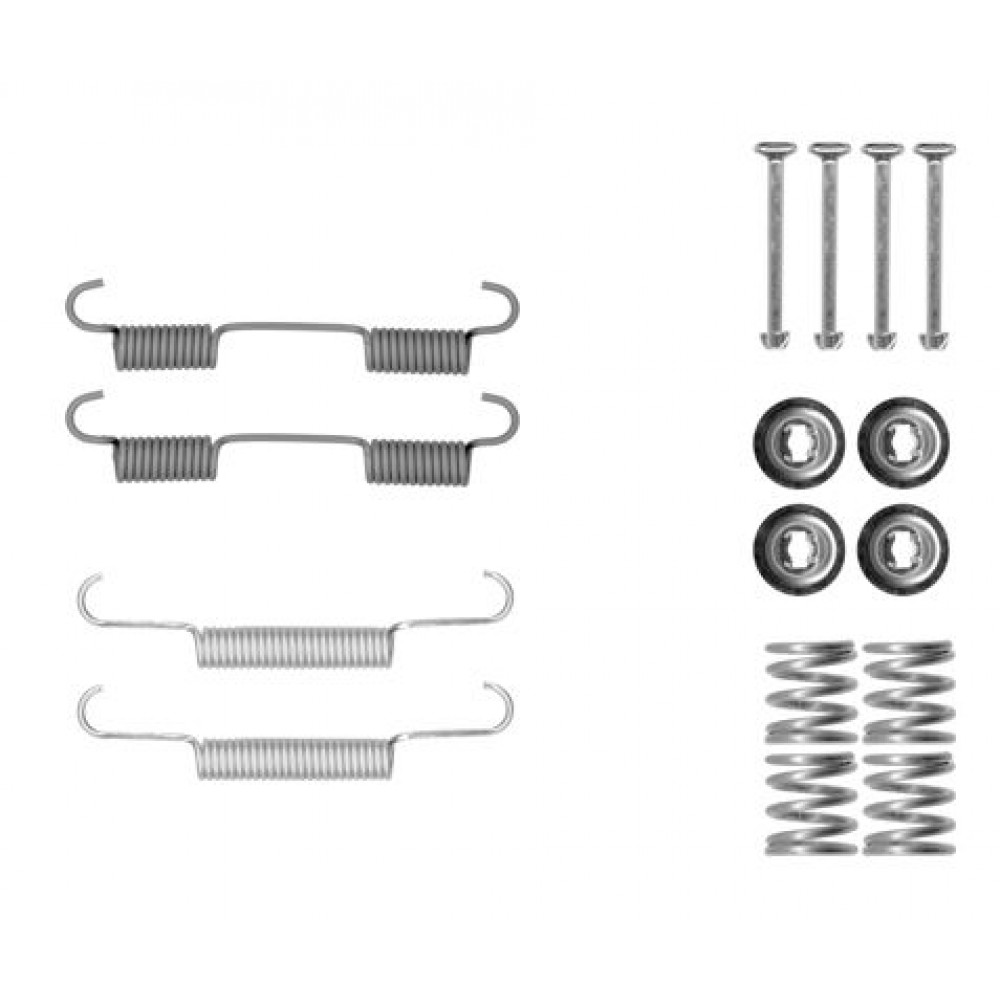 105-0896 QUICK BRAKE Комплект пружинок колодок ручного гальма