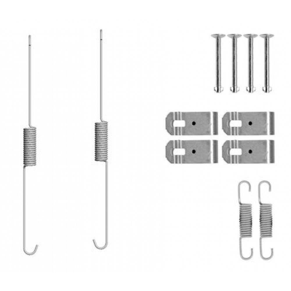 105-0888 QUICK BRAKE Комплект пружинок колодок ручного гальма