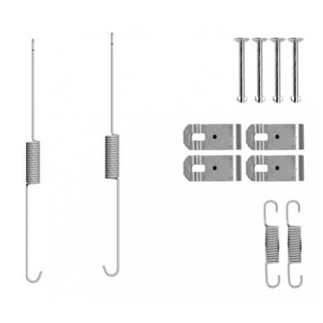 105-0888 QUICK BRAKE Комплект пружинок колодок ручного гальма