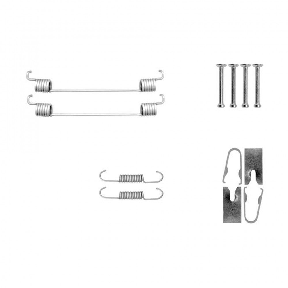 105-0040 QUICK BRAKE Комплект пружинок колодок ручного гальма