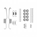 105-0003 QUICK BRAKE Комплект пружинок колодок ручного гальма 