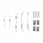 105-0846 QUICK BRAKE Комплект пружинок колодок ручного гальма 