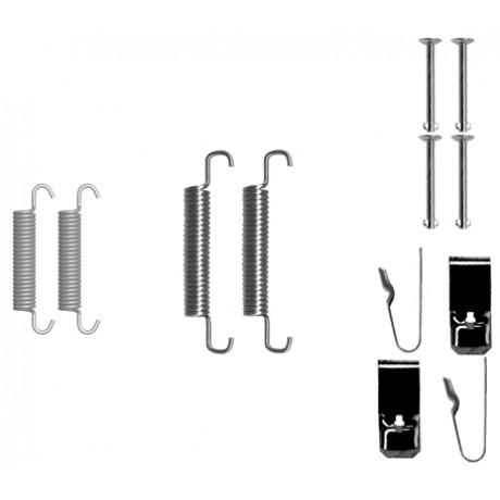 105-0890 QUICK BRAKE Комплект пружинок колодок ручного гальма