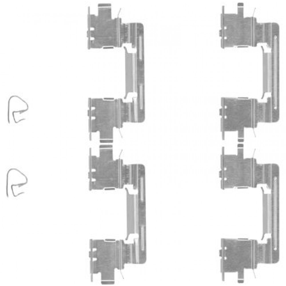 109-1613 QUICK BRAKE Планка супорта прижимна