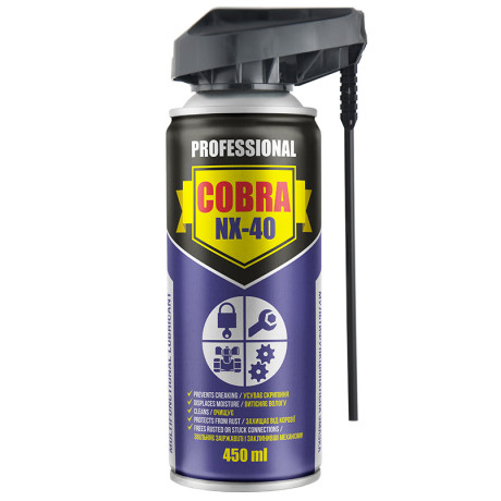 NOWAX  MULTIFUNCTIONAL LUBRICANT PROFESSIONAL COBRA NX-40,450ml Спрей багатофункціональний