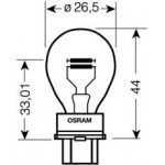 3157-UNV OSRAM ЛАМПА P27/7W 12V 27W W2.5x16q FS STANDARD 