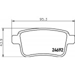2469201 TEXTAR Гальмівні колодки до дисків 