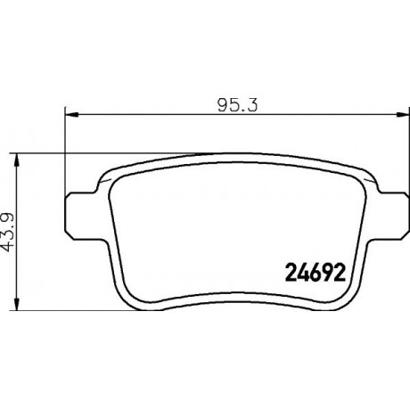2469201 TEXTAR Гальмівні колодки до дисків