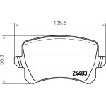 2448301 TEXTAR Гальмівні колодки до дисків 