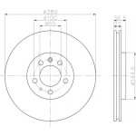 92082305 TEXTAR Диск гальмівний 