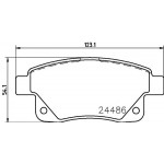 2448601 TEXTAR Гальмівні колодки до дисків 
