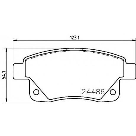2448601 TEXTAR Гальмівні колодки до дисків
