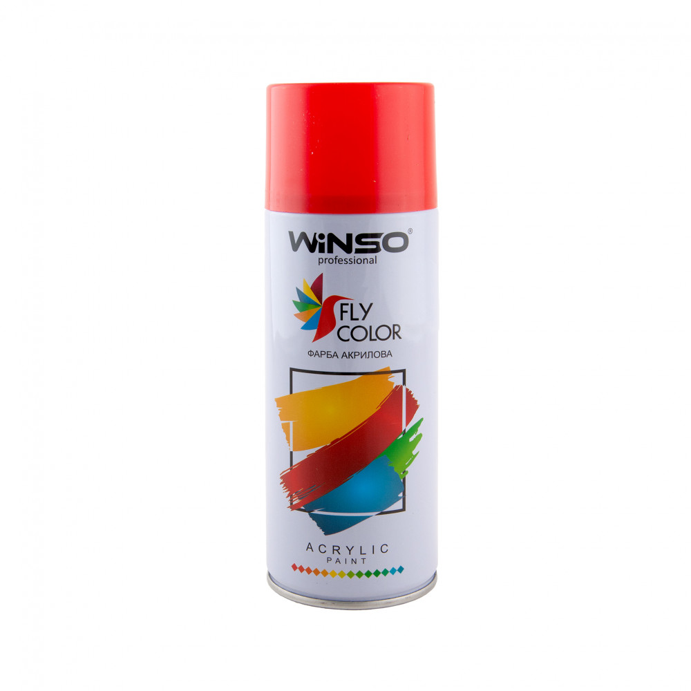 Фарба акрилова,Spray 450ml., червоний,(SIGNAL RED/RAL3001),12шт/уп.