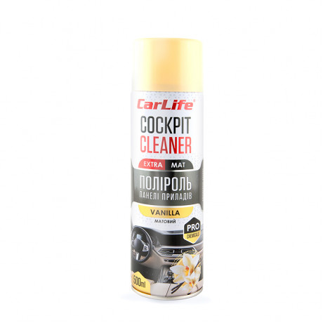 CARLIFE Поліроль панелі приладів Ваніль. Cockpit Cleaner EXTRA MAT 500ml (24шт/ящ)