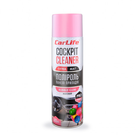 CARLIFE Поліроль панелі приладів Бабл гам. Cockpit Cleaner EXTRA MAT 500ml (24шт/ящ)