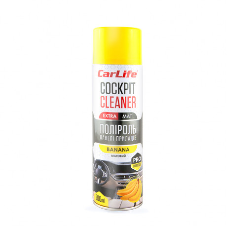 CARLIFE Поліроль панелі приладів Банан. Cockpit Cleaner EXTRA MAT 500ml (24шт/ящ)