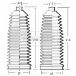 BSG3227 BORG & BECK Пильовик кермової рейки к-т 