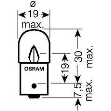 5627-UNV OSRAM ЛАМПА R5W 24V 5W BA15s FS STANDARD